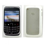 Wholesale Blackberry Curve 8520 9300 Gummy Hybrid Case (White)